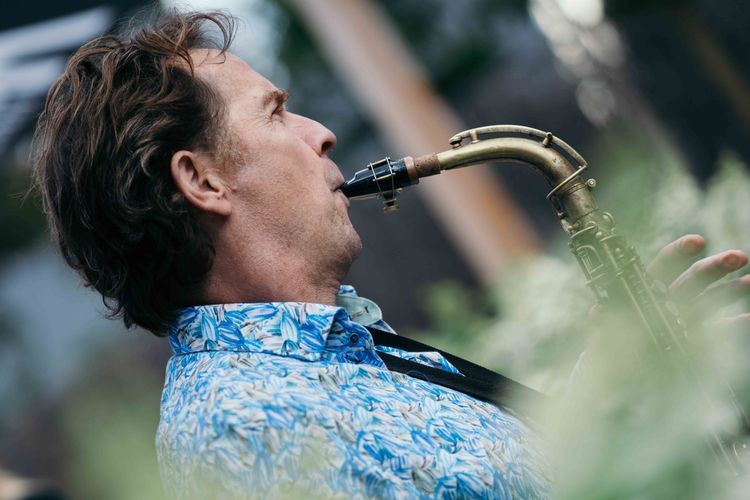 Saxofonist Jan van Oort