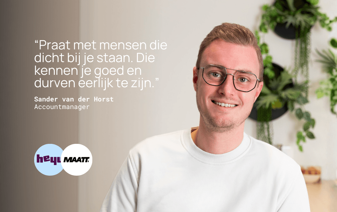 Sander van der Horst maakte via Heyu de stap van logistiek naar mensenwerk