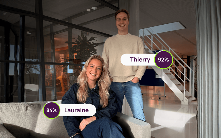 Thierry en Lauraine gestart via Heyu bij e-office als Business & Change Consultants